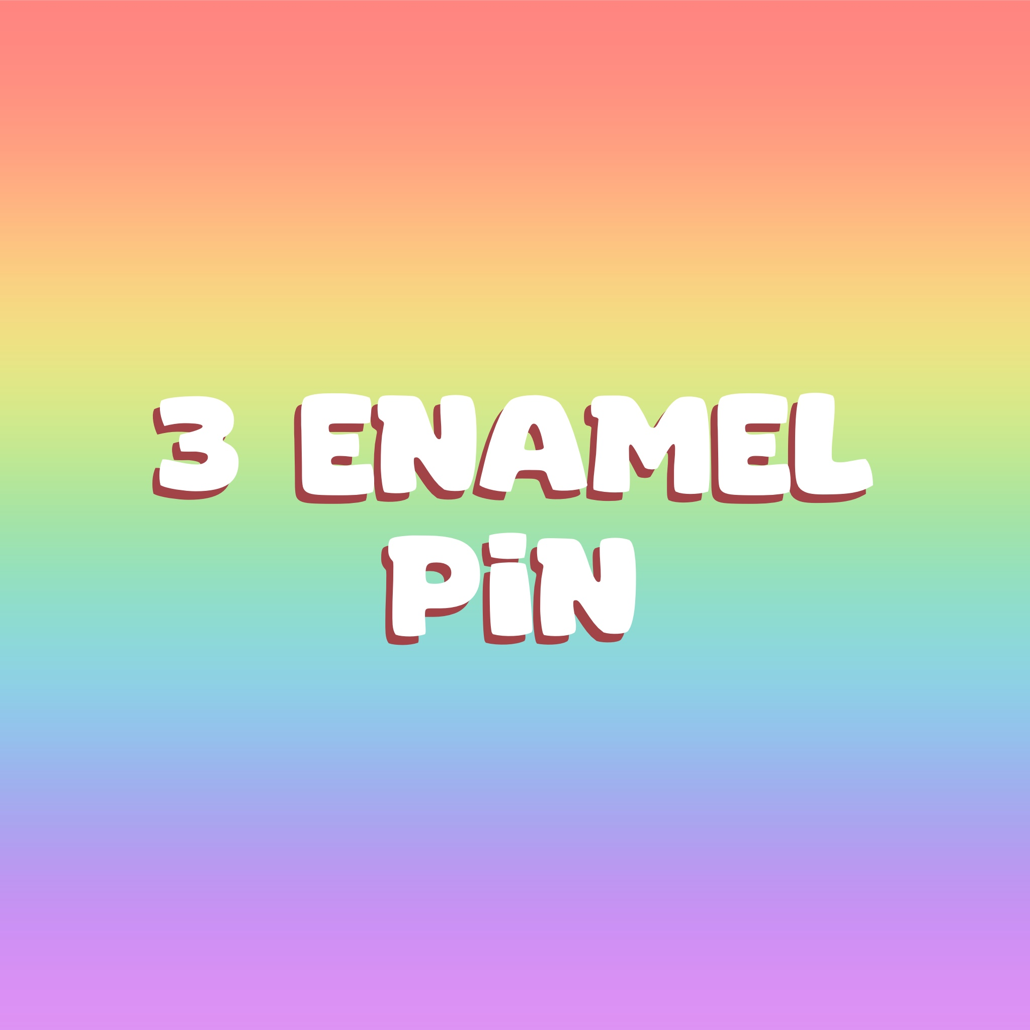 3 Enamel Pins