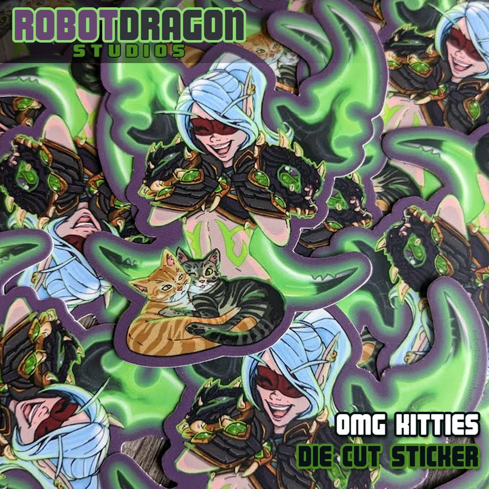OMG Kitties Sticker