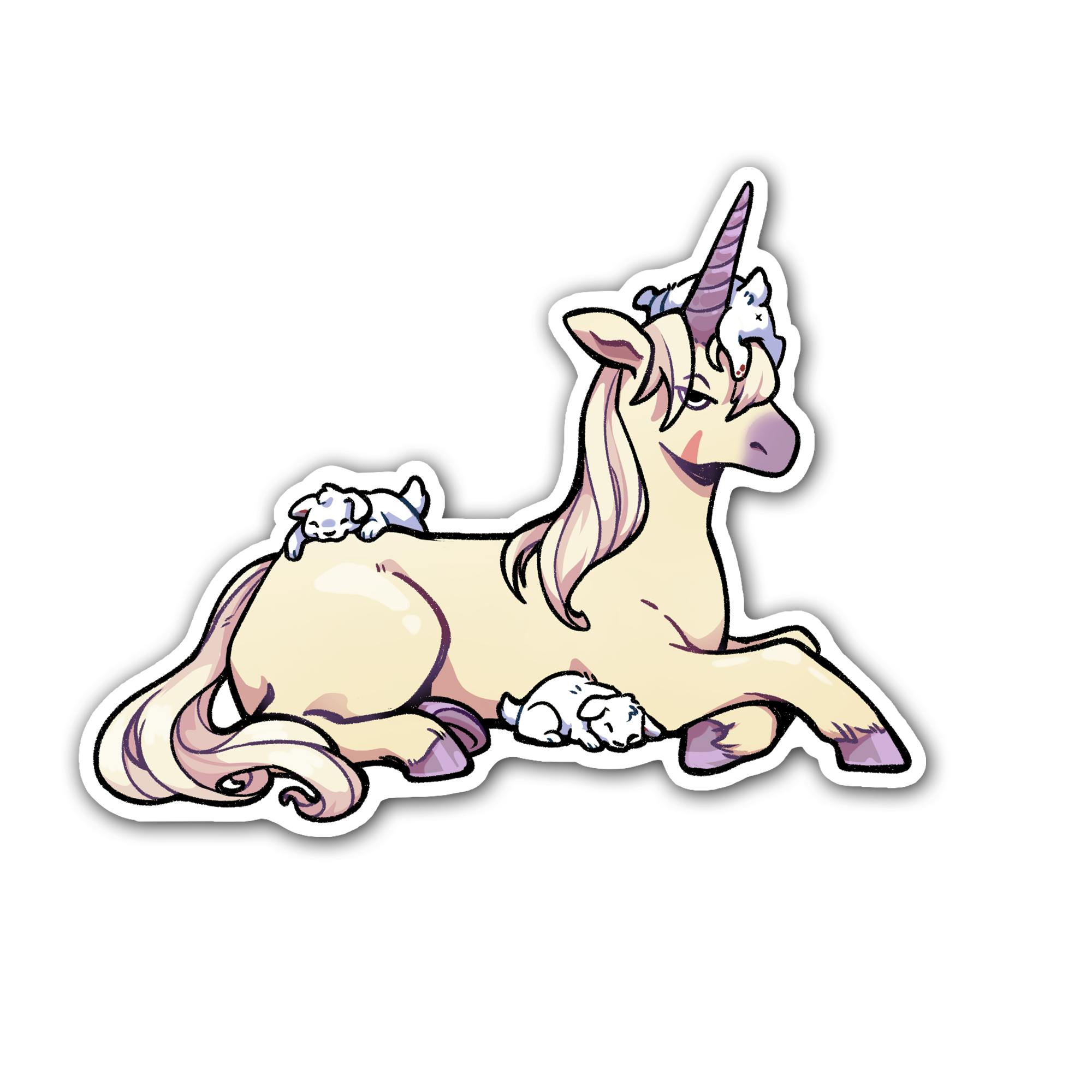 "Annoyed Unicorn" 3" Sticker