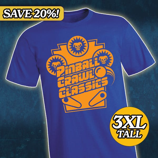 Pinball Crawl Classics T-shirt (Size 3XL Tall)
