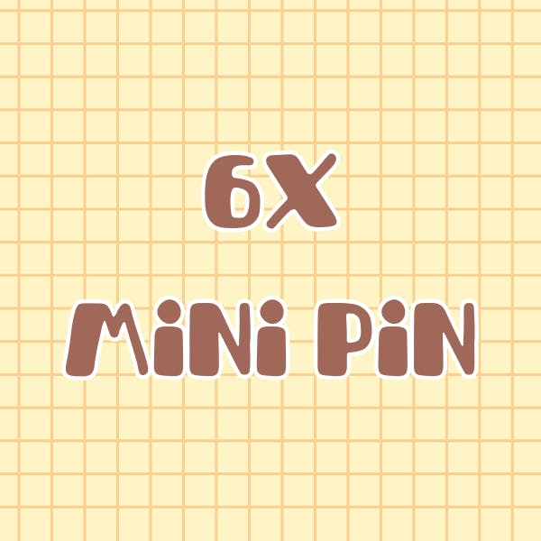 ✦ 6x mini enamel pin ✦