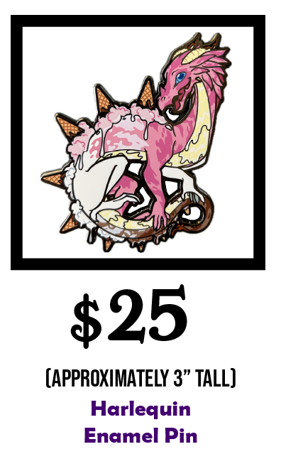 Harlequin Enamel Pin