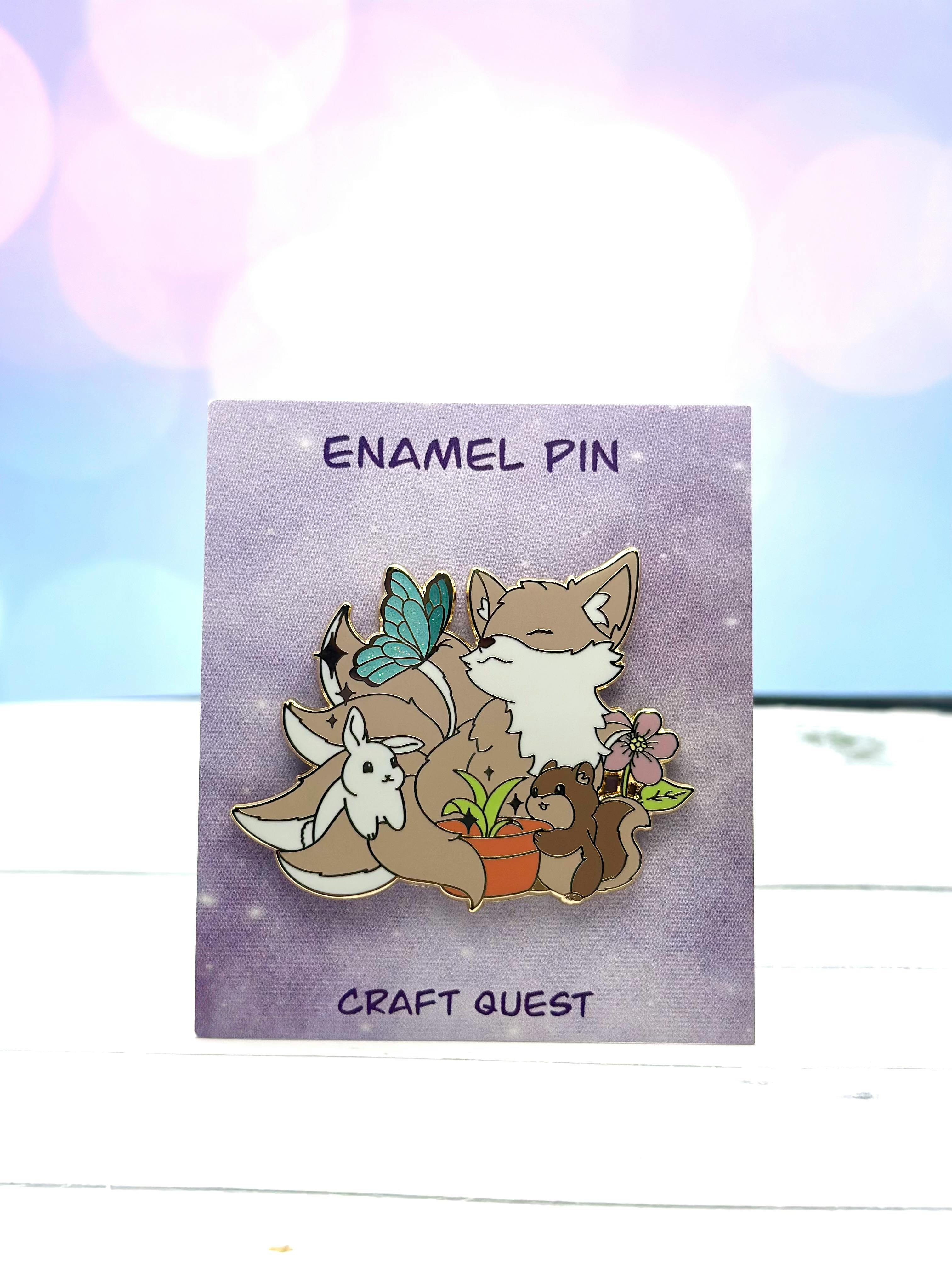Springtime Kitsune Pin 