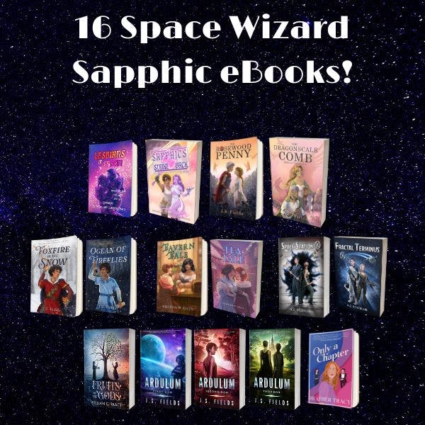 Space Wizard Sapphic (F/F) eBooks!