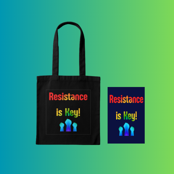 Resistence is Key Tote Bag and Journal