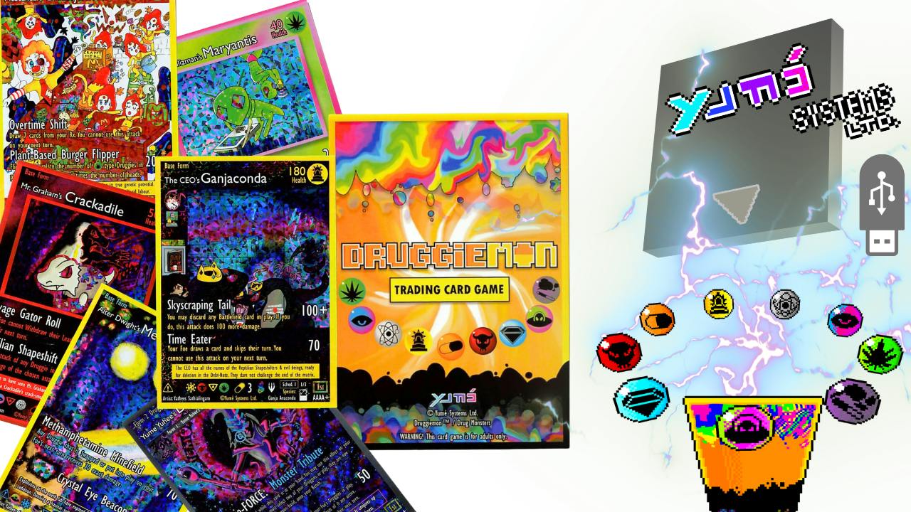 Druggiemon TCG: 1st Edition Promo Cards + Video Game
