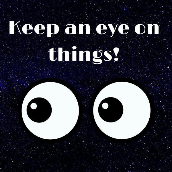 Keeping an eye on things!
