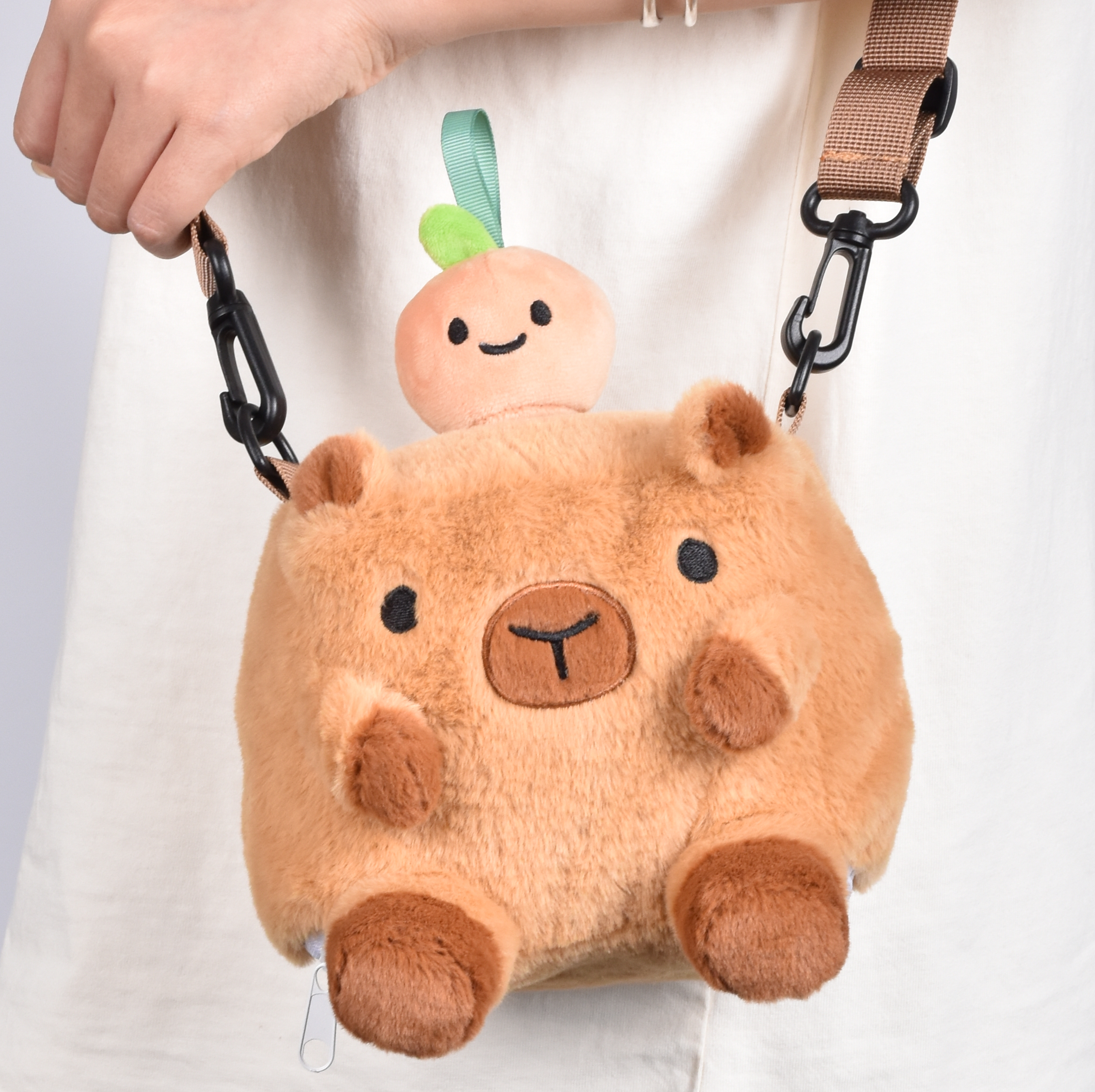 Plush Capybara Bag WITH strap