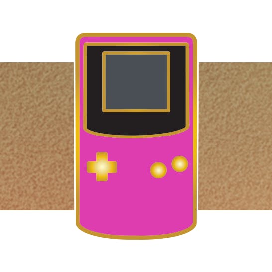 Pink Handheld Mini Pin