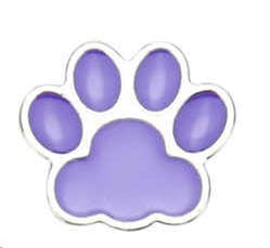 Purple Paw Pin