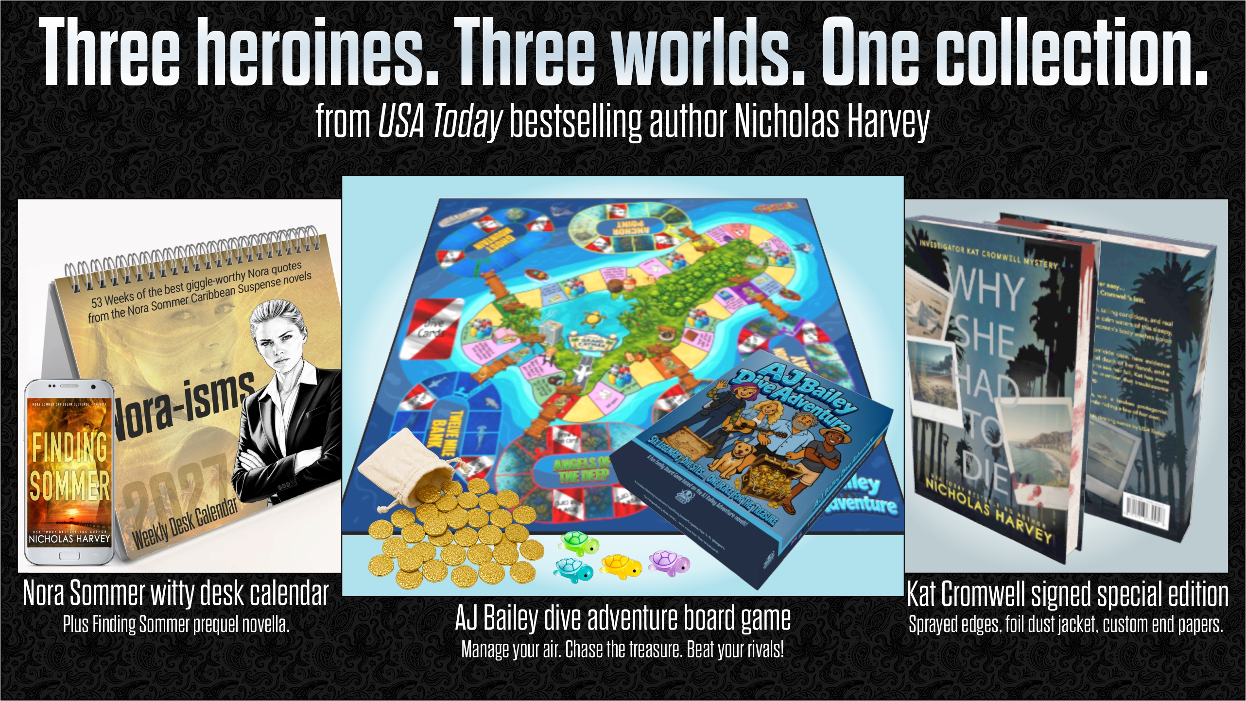 Meet Kat, Nora, & AJ from bestselling author Nicholas Harvey