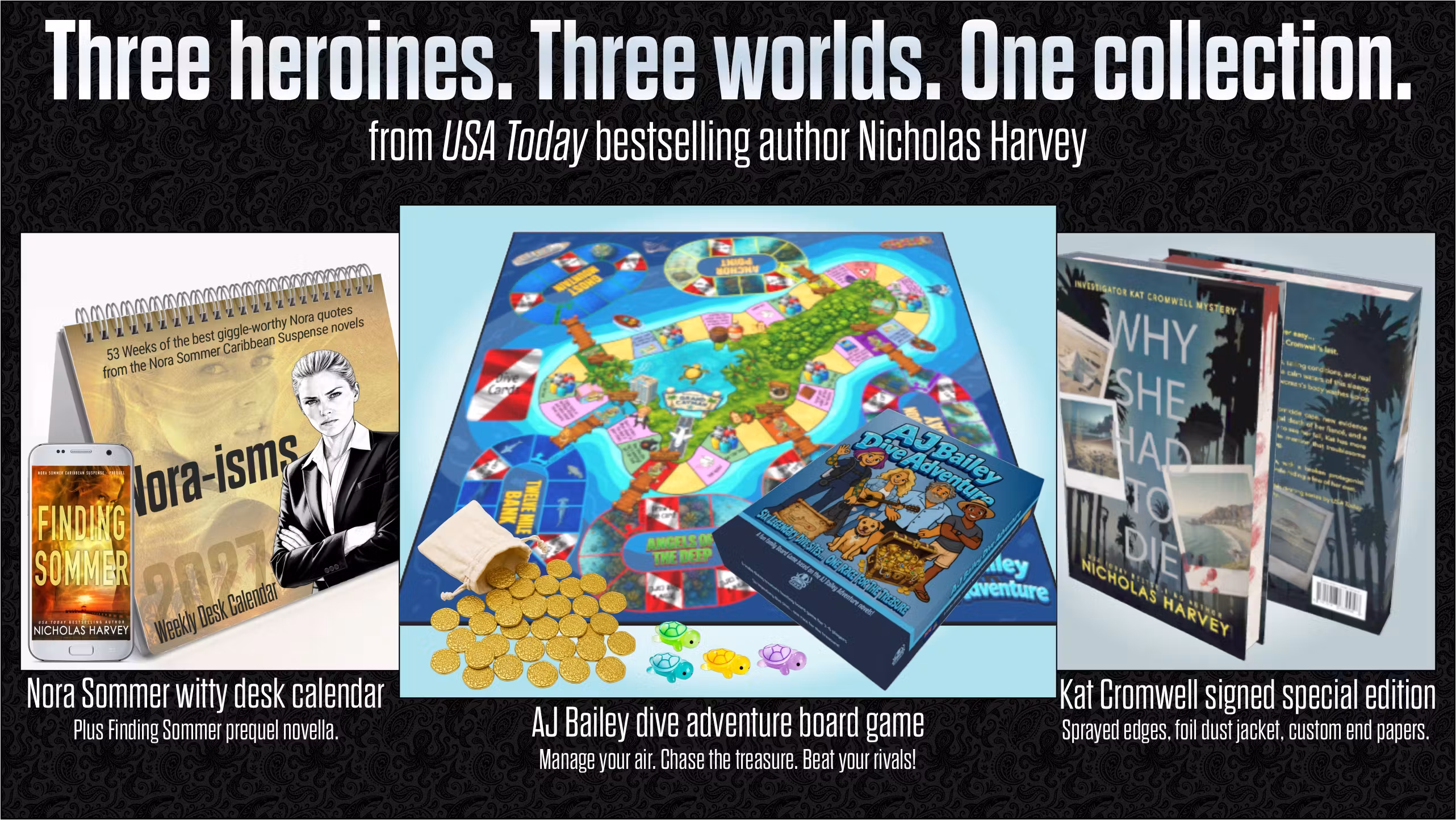 Meet Kat, Nora, & AJ from bestselling author Nicholas Harvey