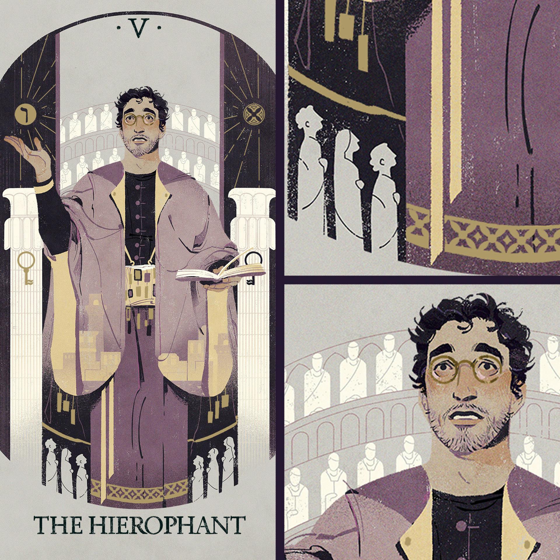The priest, whose sympathies for the oppressed mirrors your own. [HIEROPHANT]