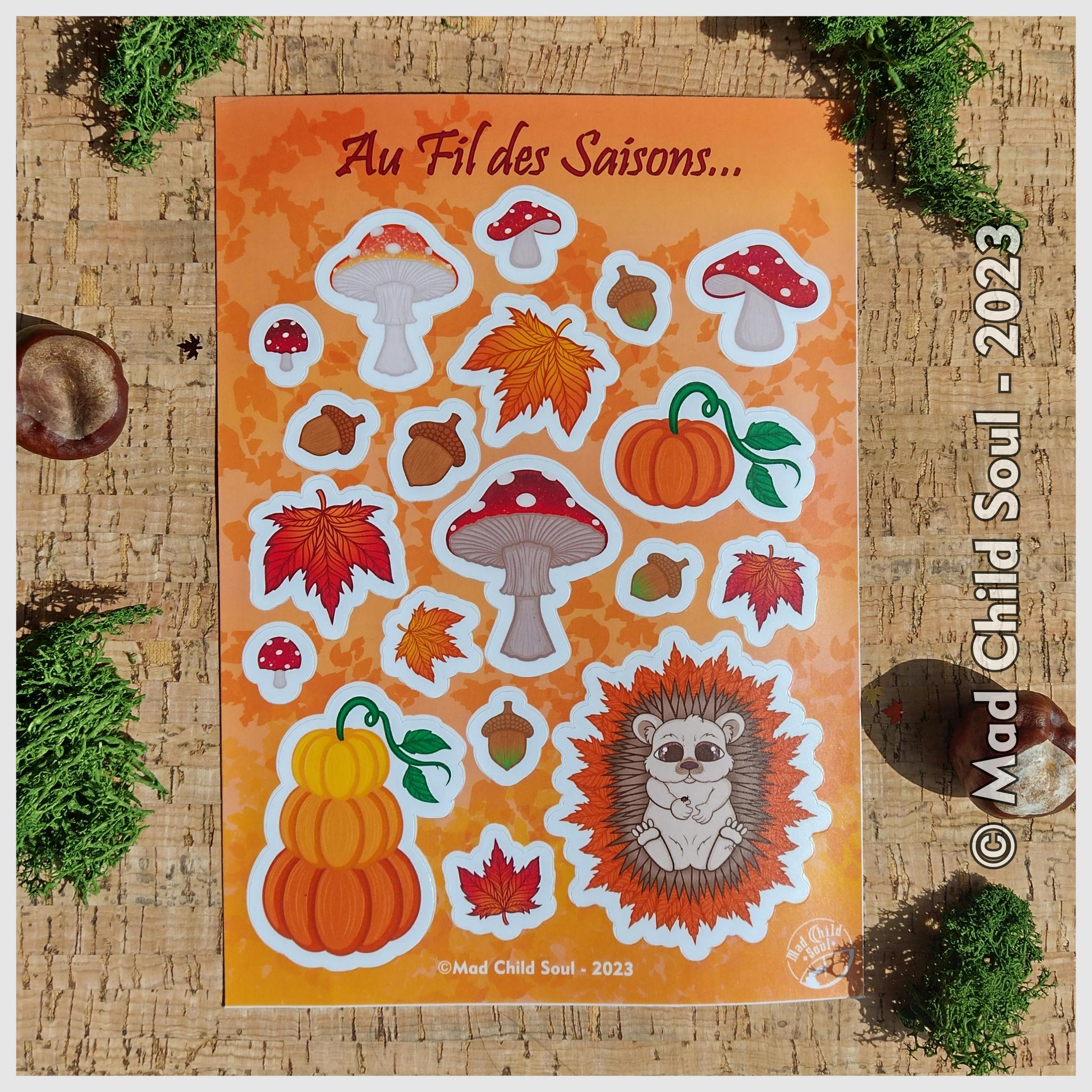1x STICKER SHEET : Autumn Harvest