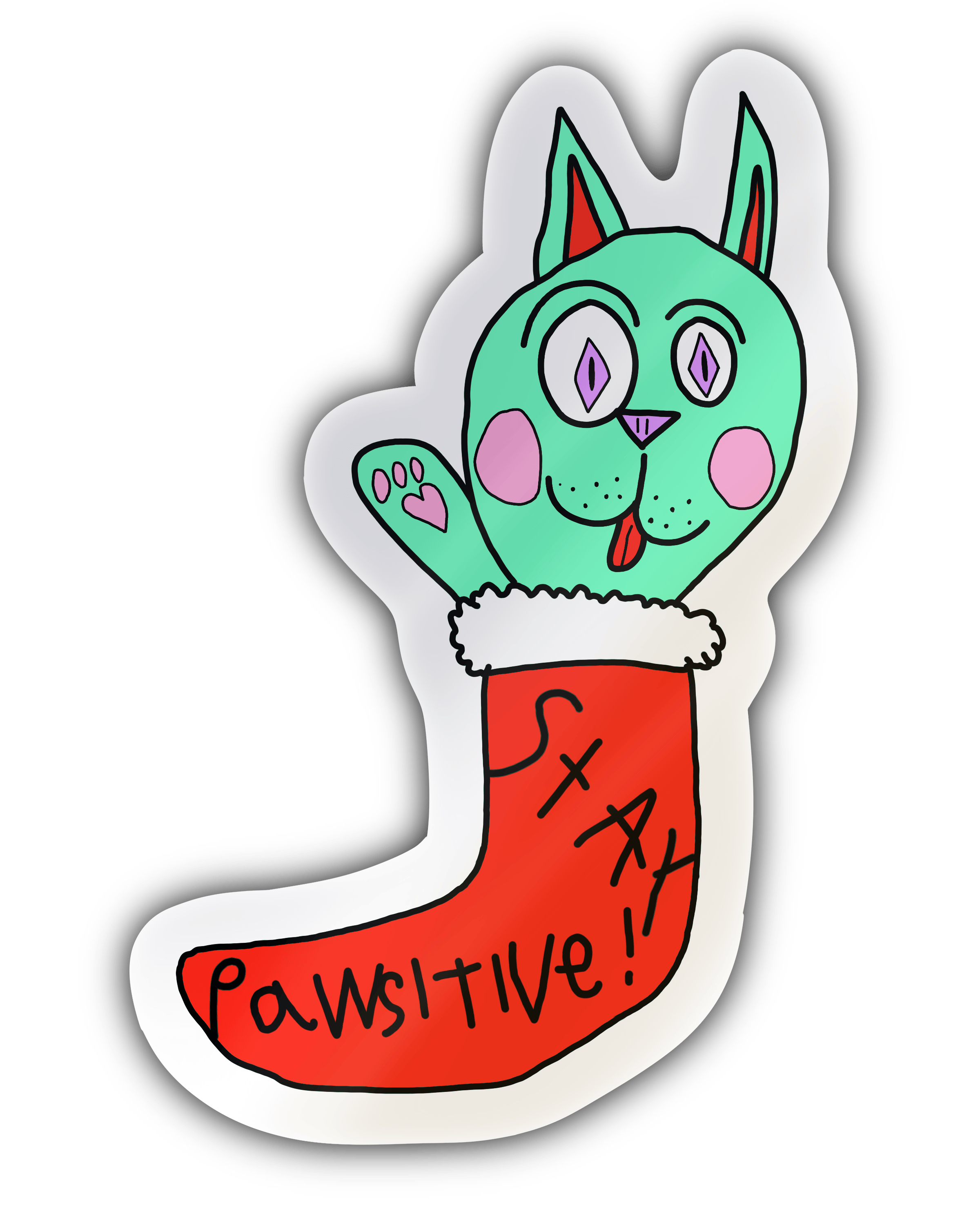Stay Positive Sticker