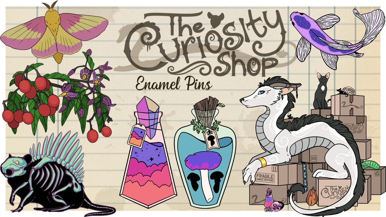 The Curiosity Shop || Enamel Pin Collection Project Update: ☆ March ...
