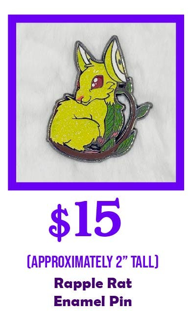 Rapple Rat Enamel Pin