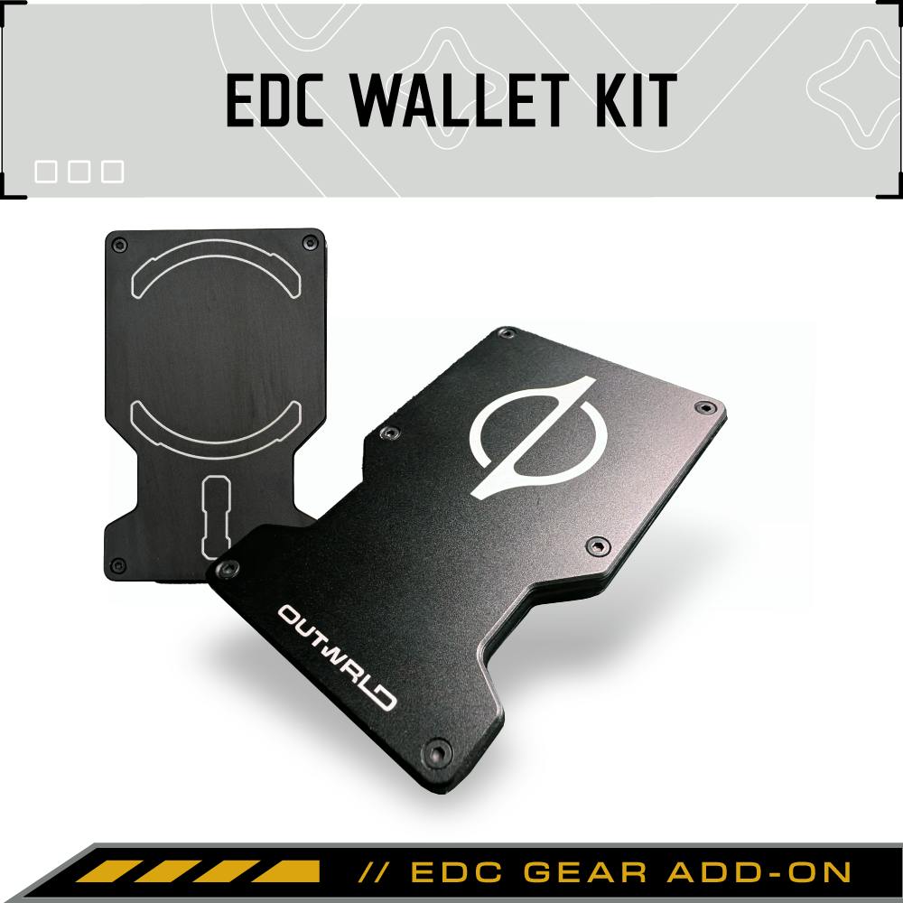 Minimalist EDC Wallet Kit \ MagSafe \ Matte Black Aluminum