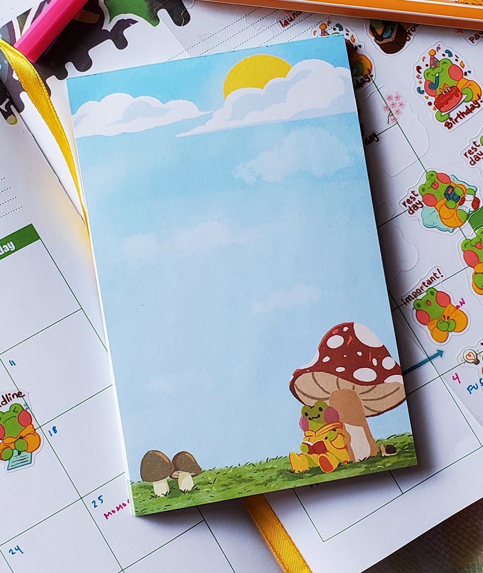 Rani the Froggie Peaceful Reading Notepad