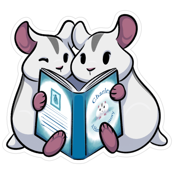Charles & Damien Book Sticker