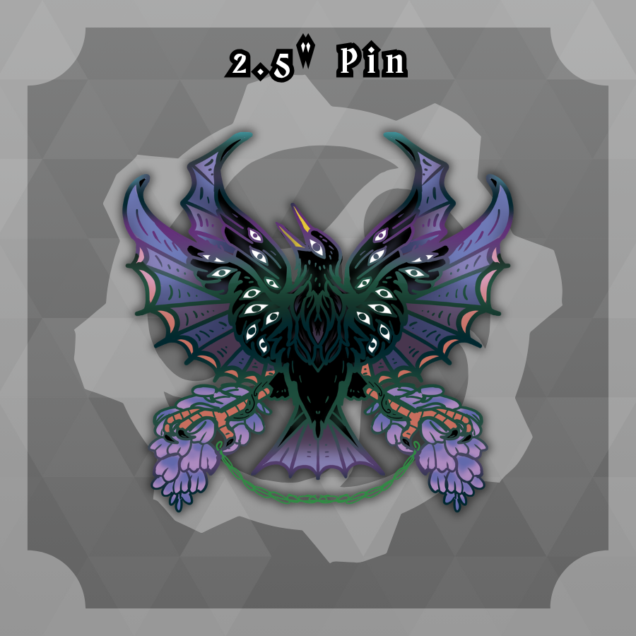 Infernal Invasions: 2.5in Estrella Destructiva Pin