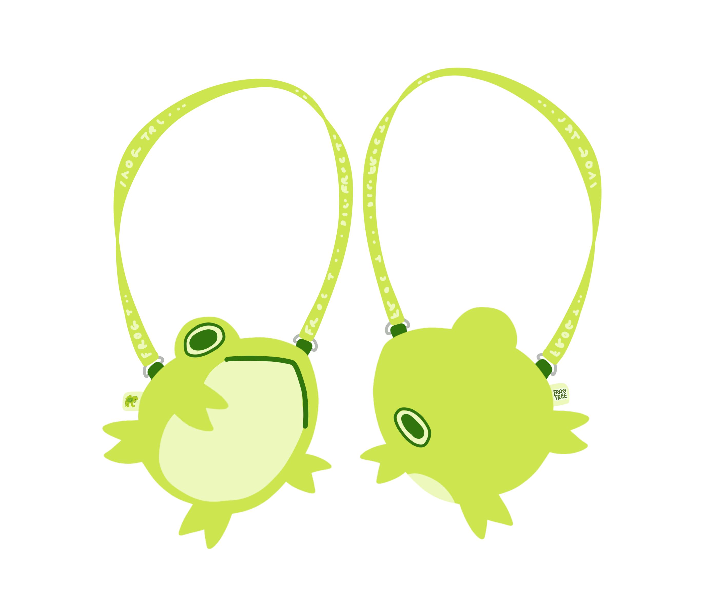 10" Canvas Frog Tote Bag