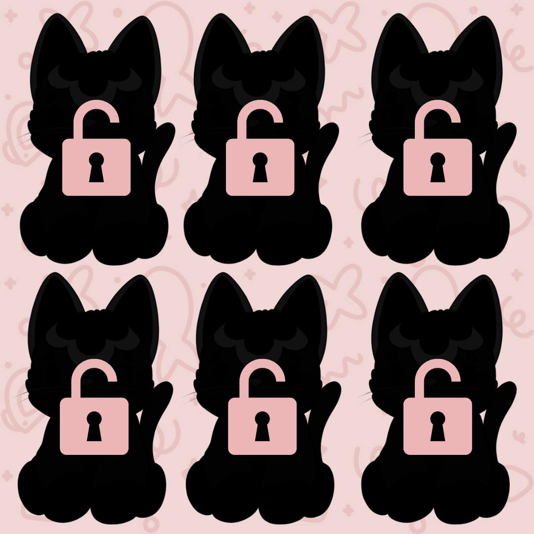 Six Koffee Kitten Plushies