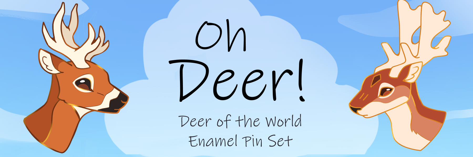 Oh Deer! Deer of the World Enamel Pins