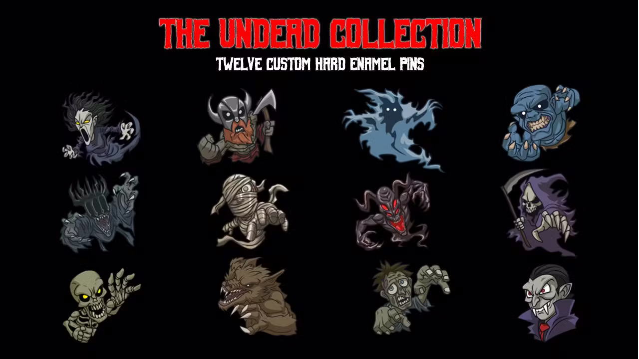 Fun with the Undead - Hard Enamel Pins
