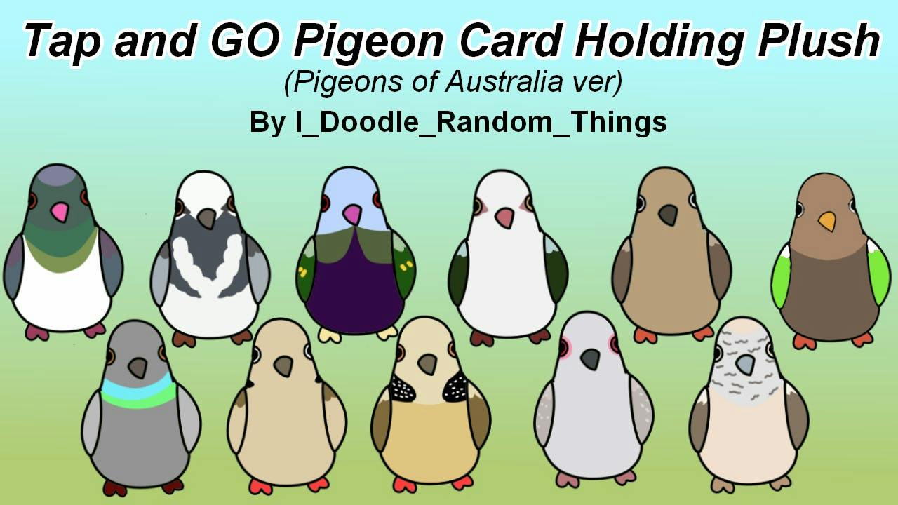 Tap and Go Pigeon Pal Card Holder Plush