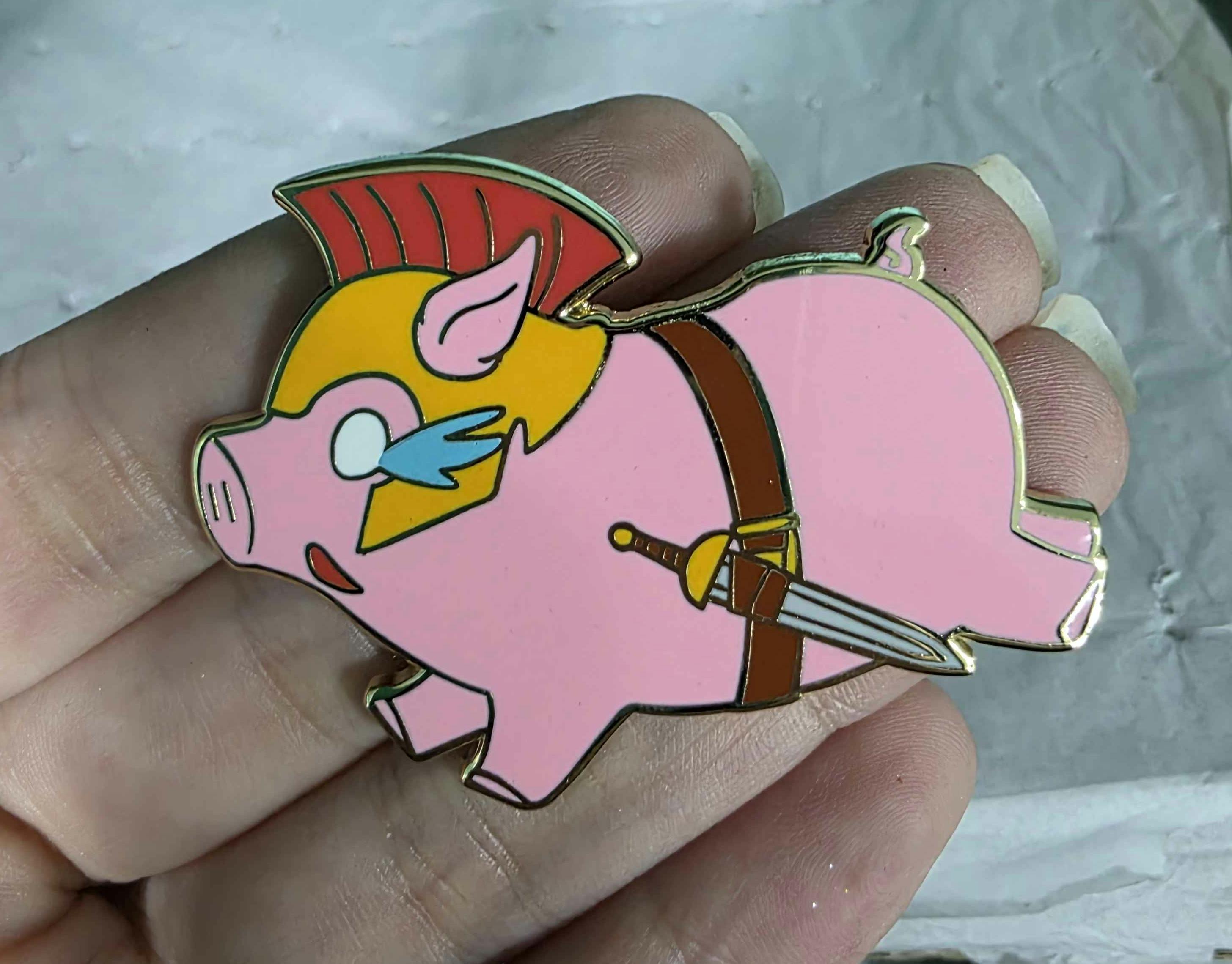 Trojan Piggy Enamel Pin
