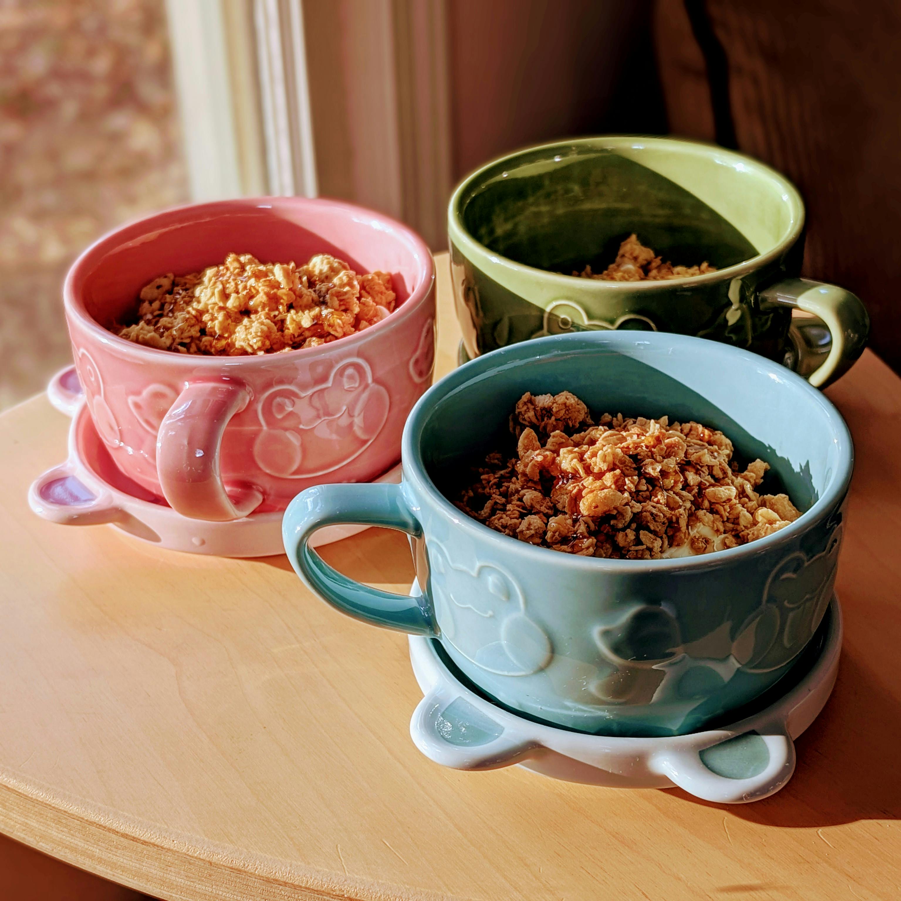 THREE Rani the Froggie Mug and Lid Sets 🐸☕☕🐸☕🐸