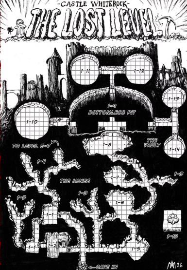 Just the Castle Whiterock Lost Level 1-14 Room PDF Only