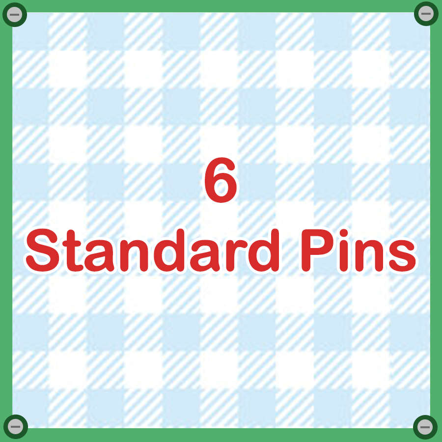 6 Standard Pins