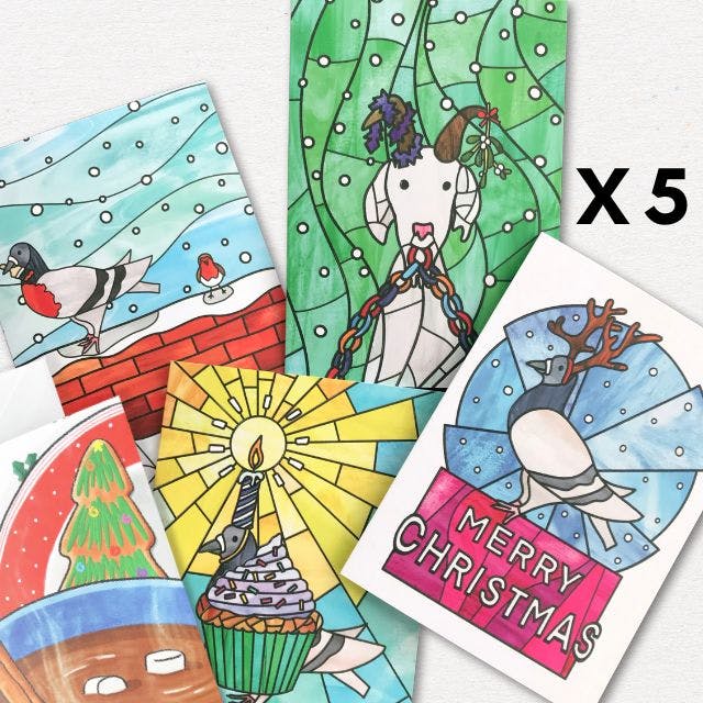 5 Greetings Cards