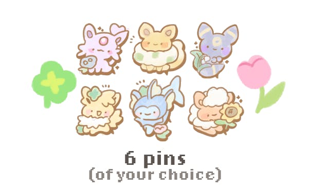✿ SIX PINS ✿