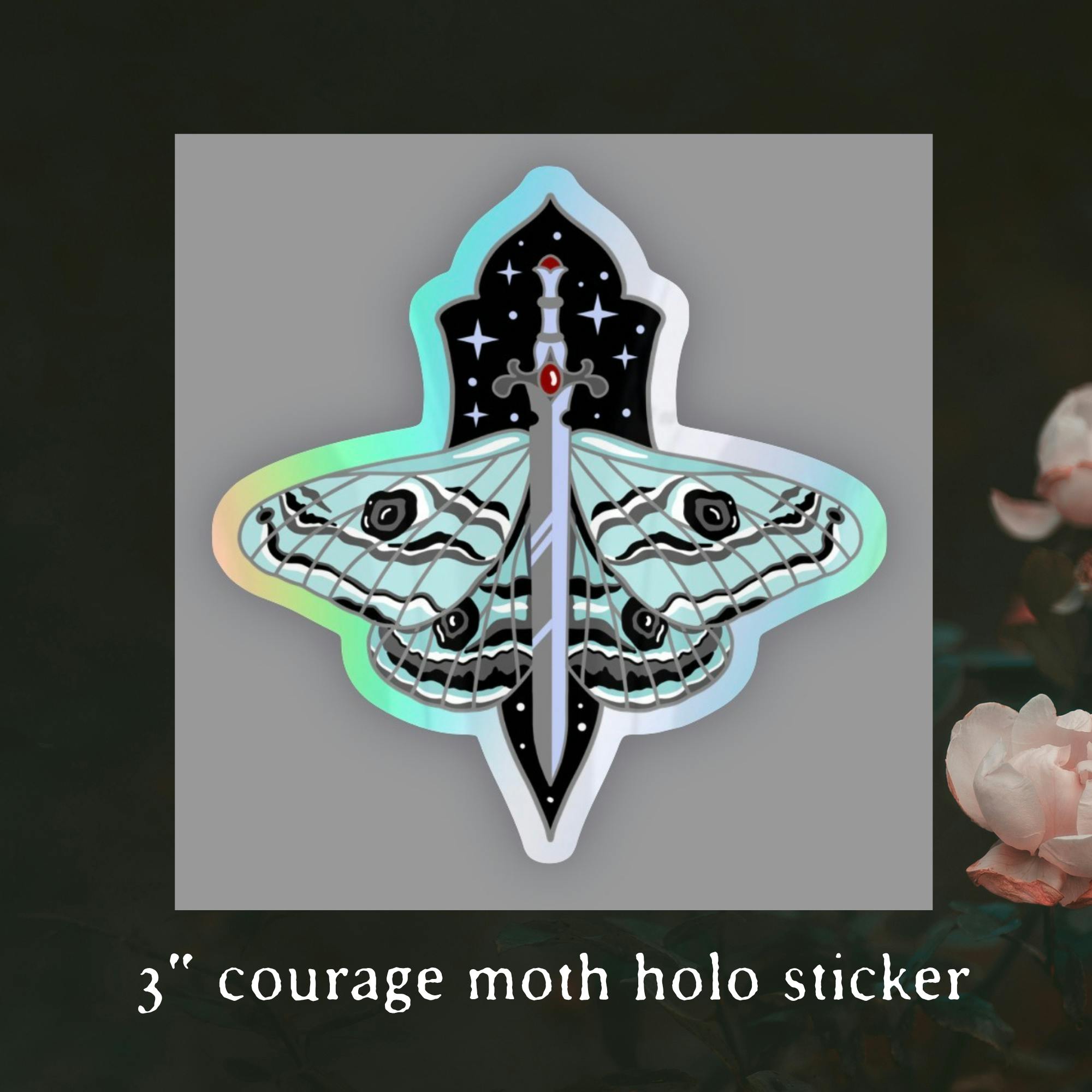 STICKER- Courage moth 