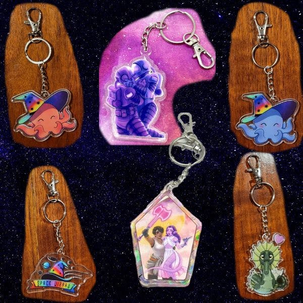 Space Wizard Keychain!