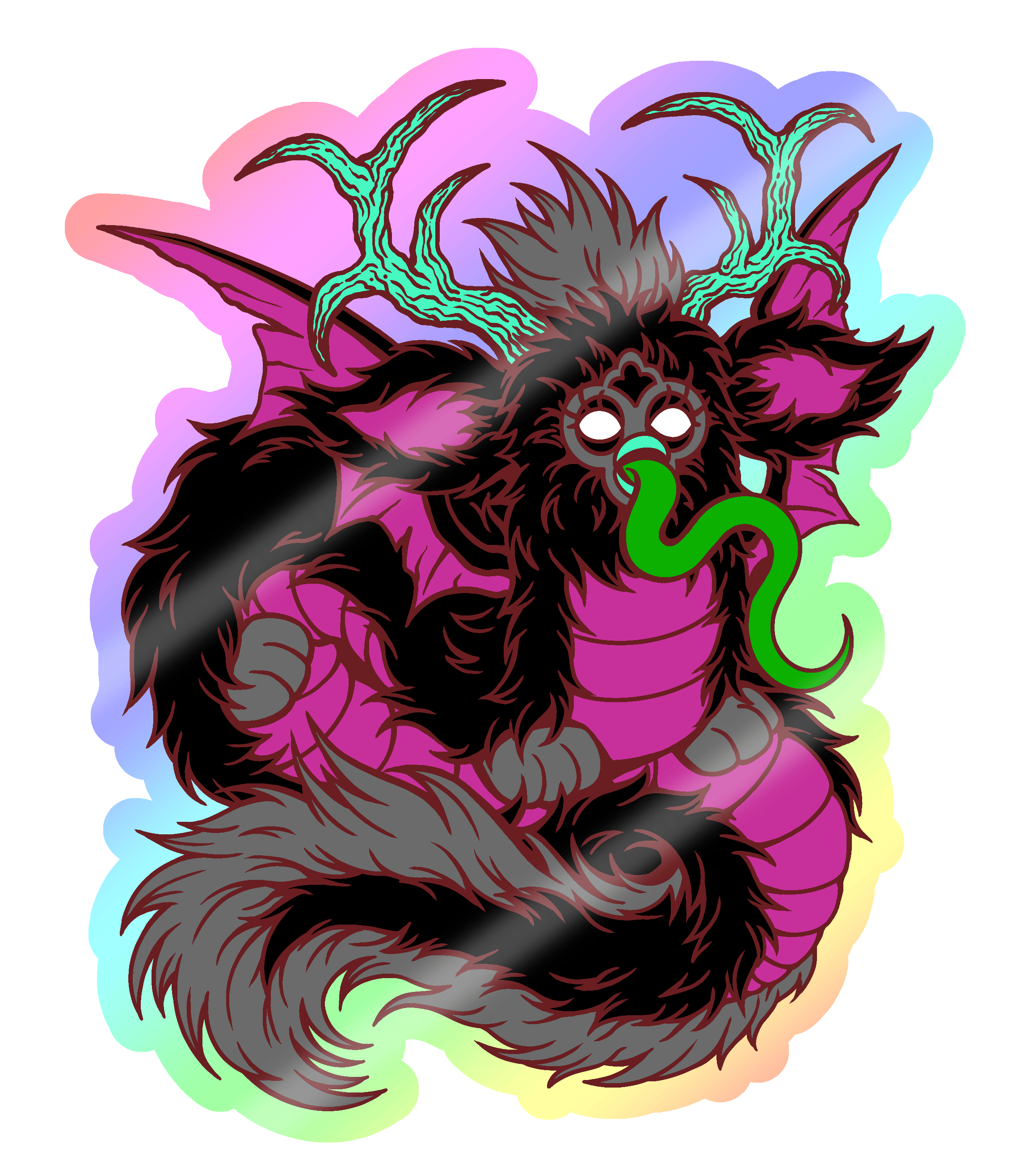 Theodore Holographic Sticker
