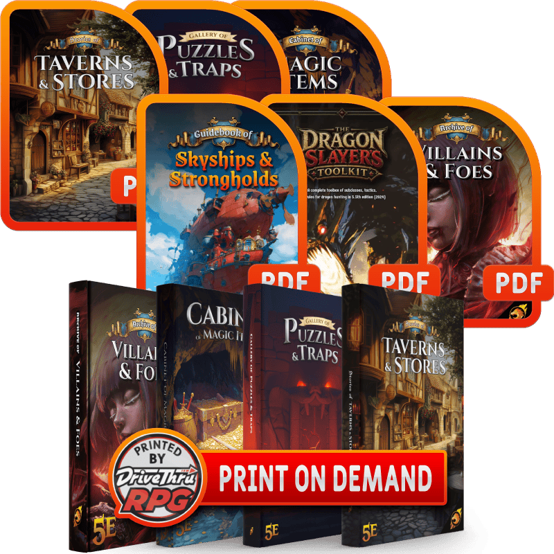 5e Supplements Bundle + Print on Demand