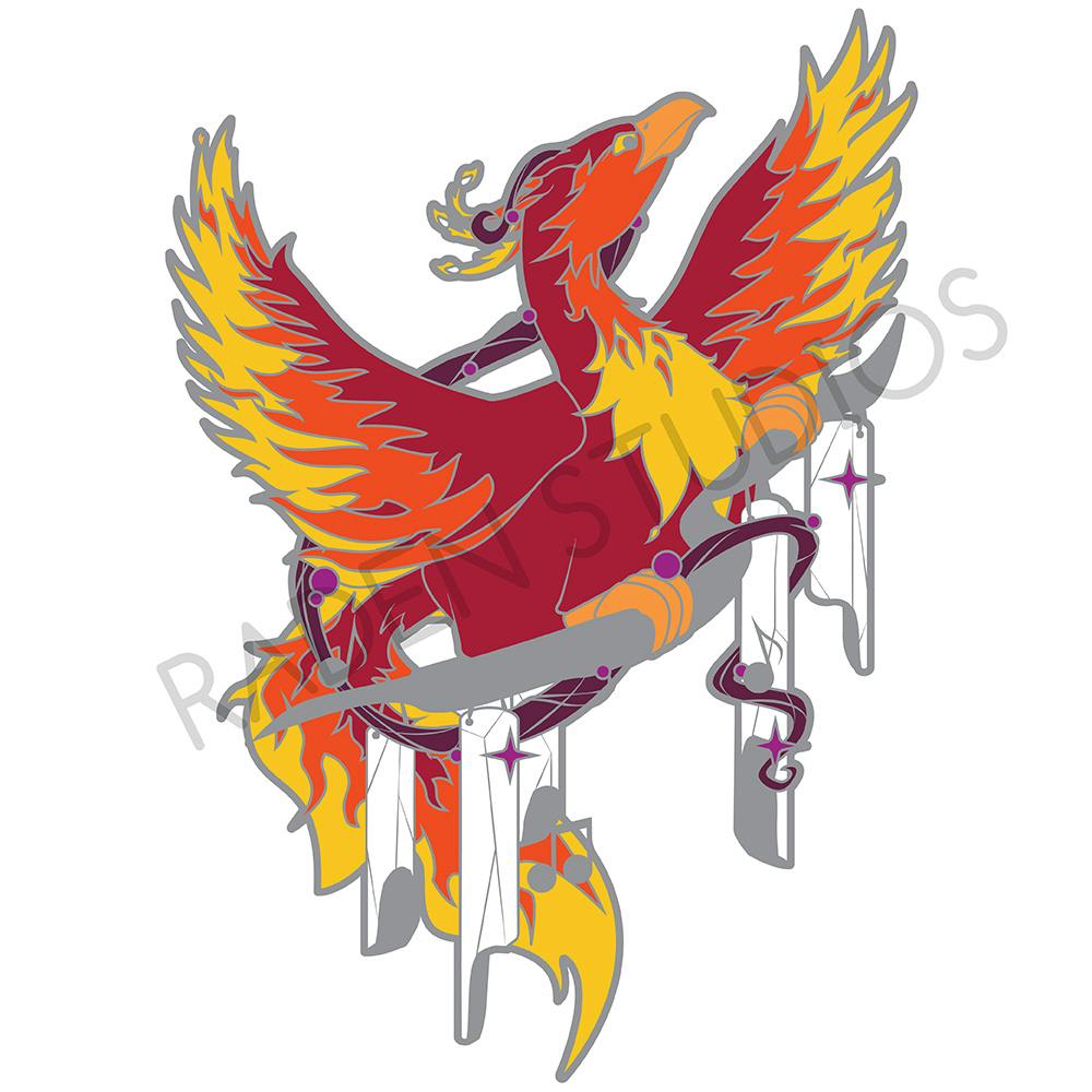 Mythical Bards Enamel Pin - Phoenix