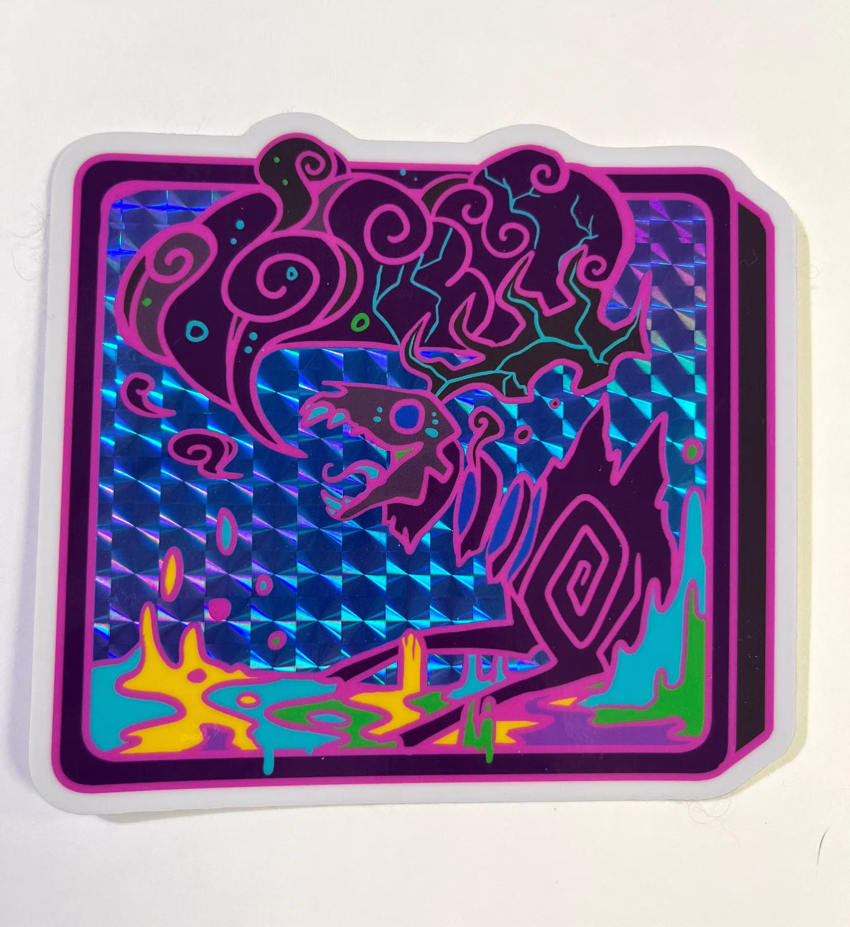 Digital Chaos holographic sticker