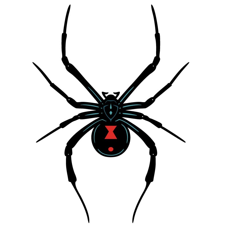 Black Widow 2.5" XL pin