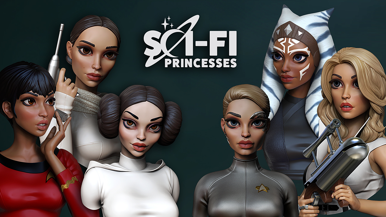 Sci-Fi Princesses (STL files)