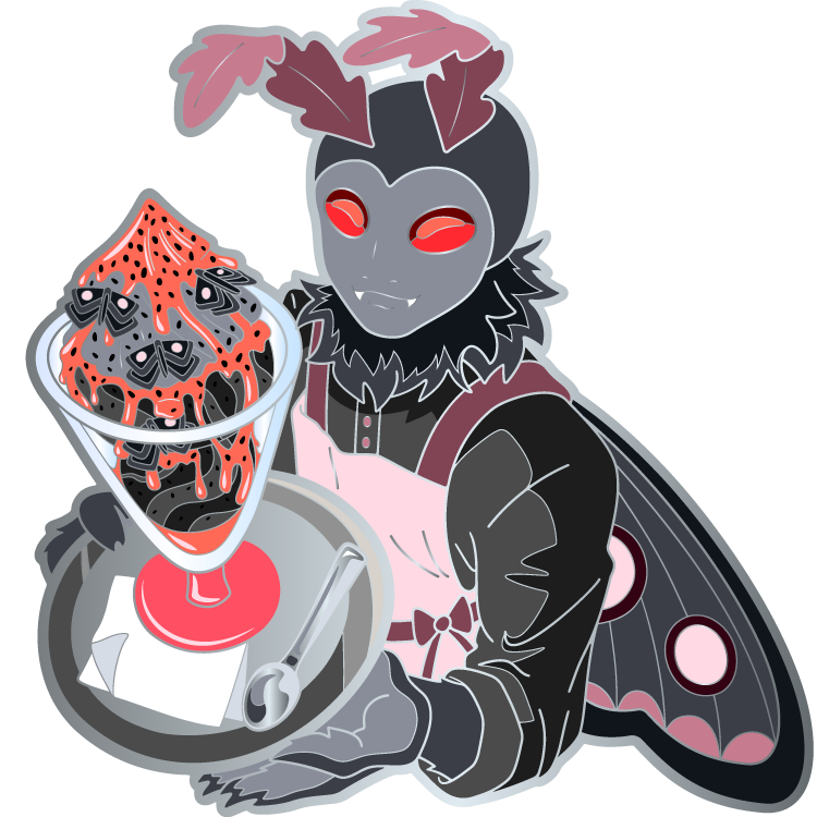 MOTHMAN: IceScream Cryptid - Hard Enamel Pin