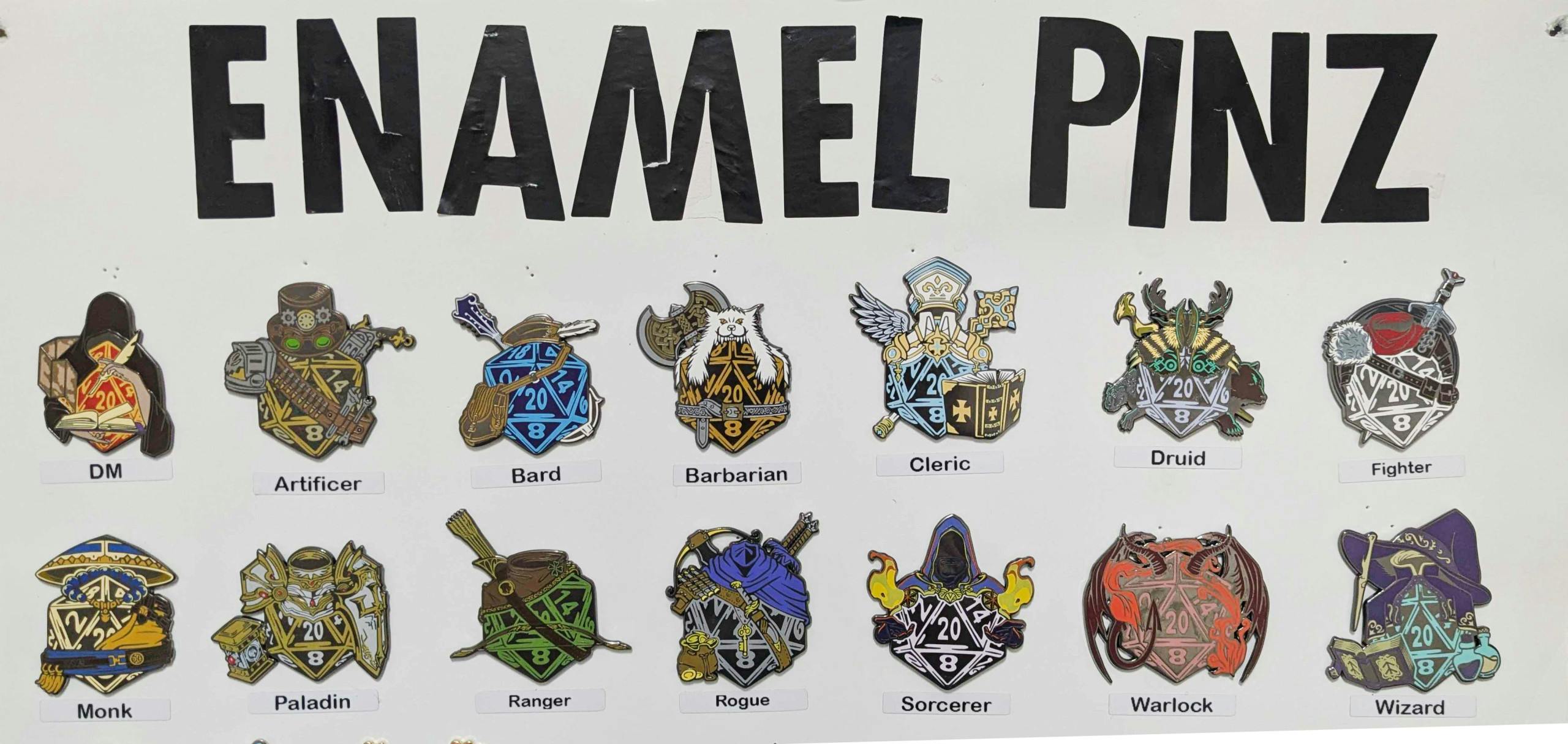 1 TTRPG Enamel Pin of your choice!
