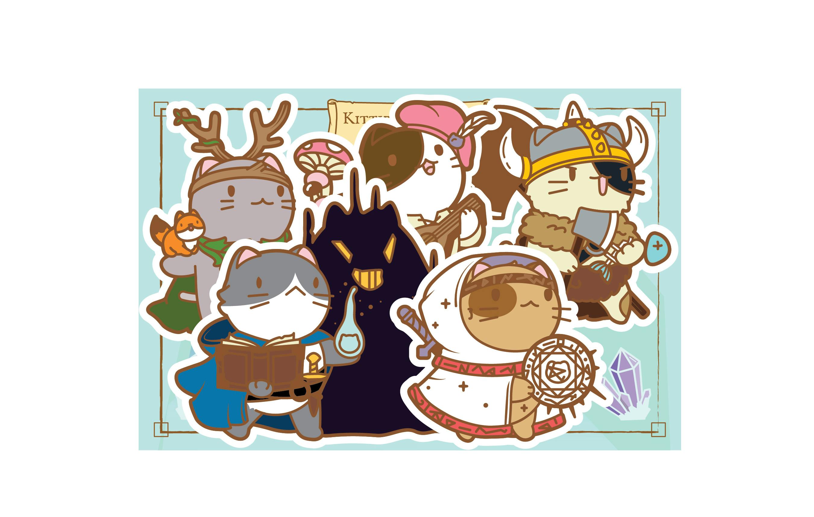 Kitties Love RPG Series 2 Sticker Pack