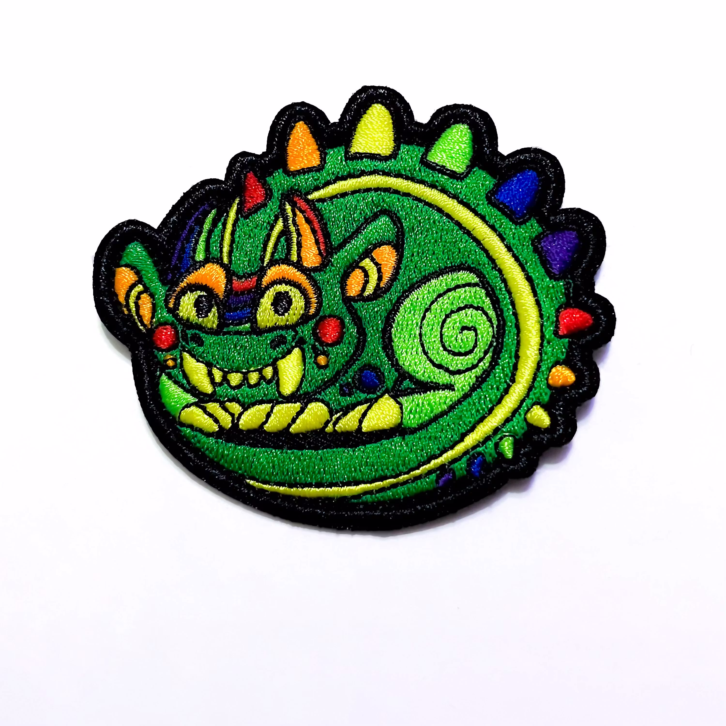 Rainbow pride hodag iron-on patch