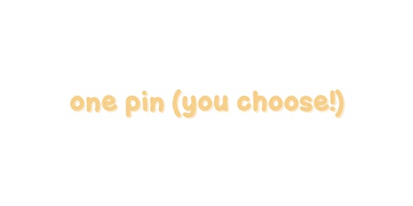 ✶ ONE PIN ✶