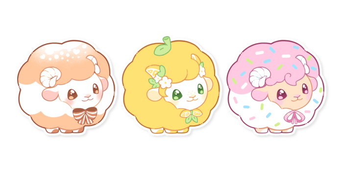♡ STRETCH GOAL: Cream, Citronella, Sprinkles Stickers